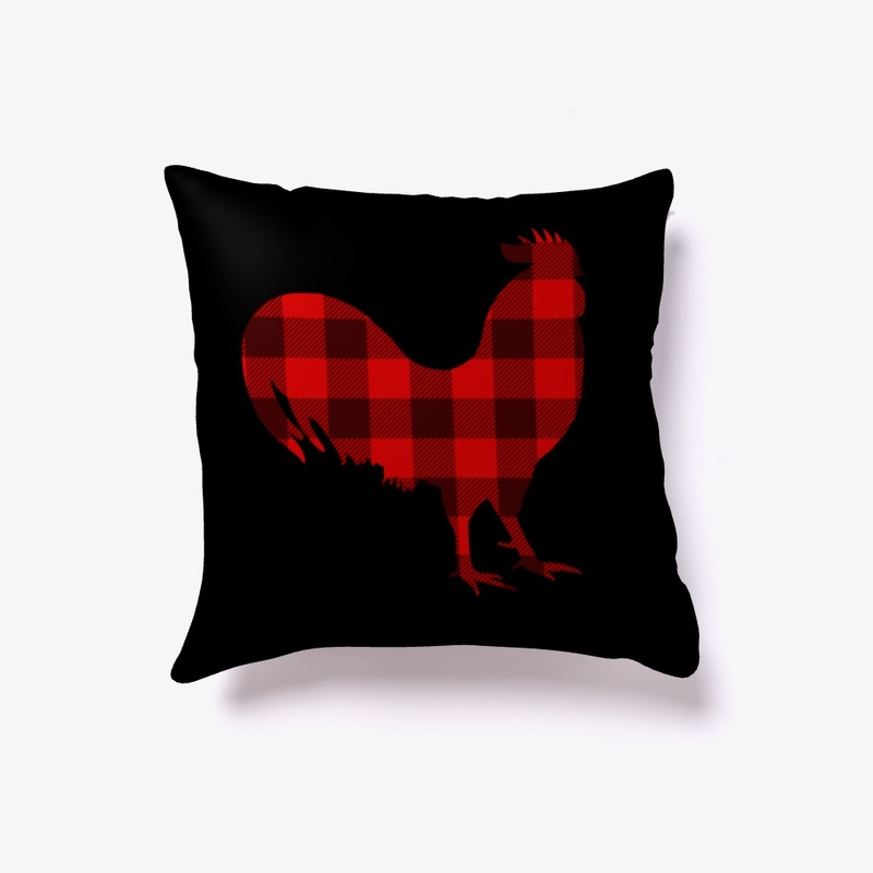 Plaid Christmas Rooster