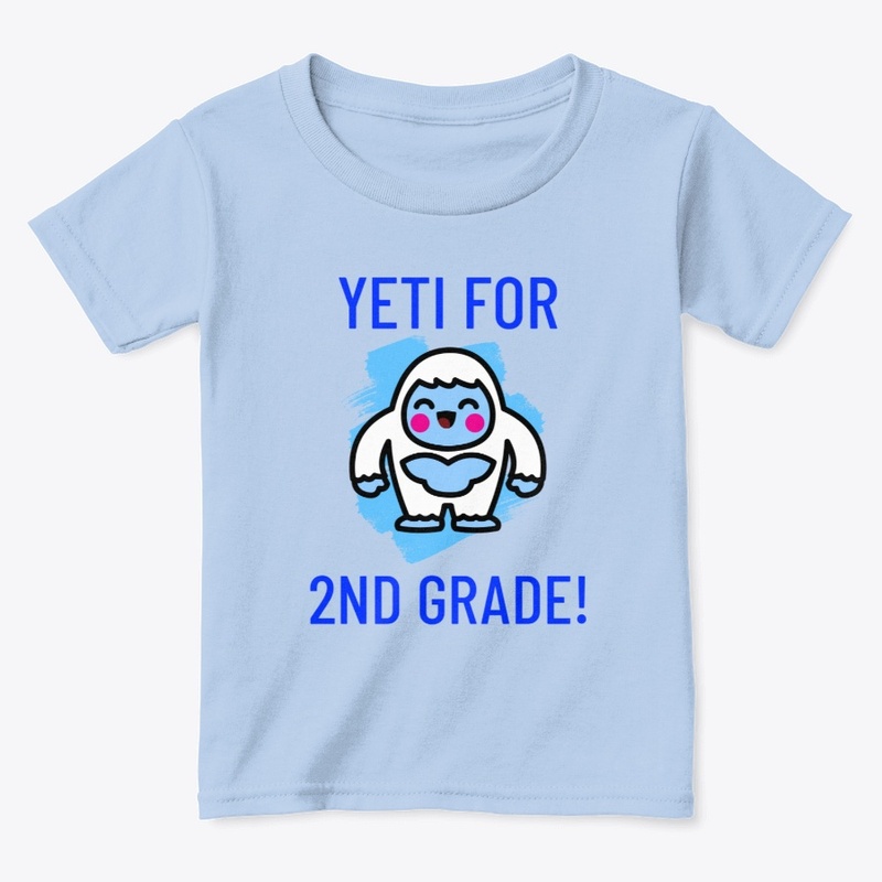 Kawaii Yeti Pun First Day of 2nd Grade