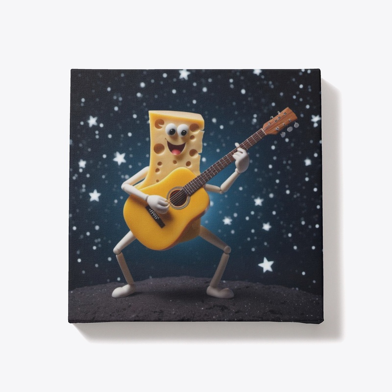 Space cheese guitarist