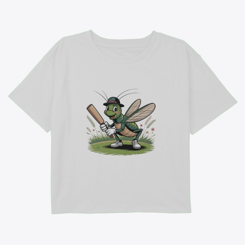 Cricket Cartoon T-shirt design 