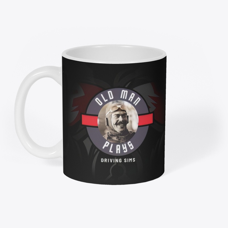 Old Man Plays Driving Sims Mug