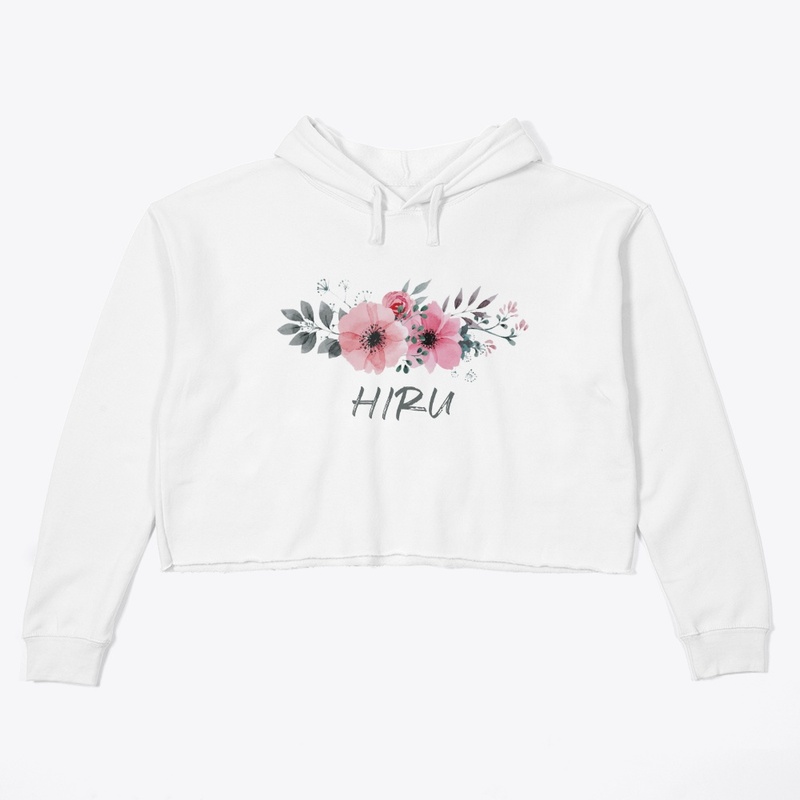 Floral croptop hoodie