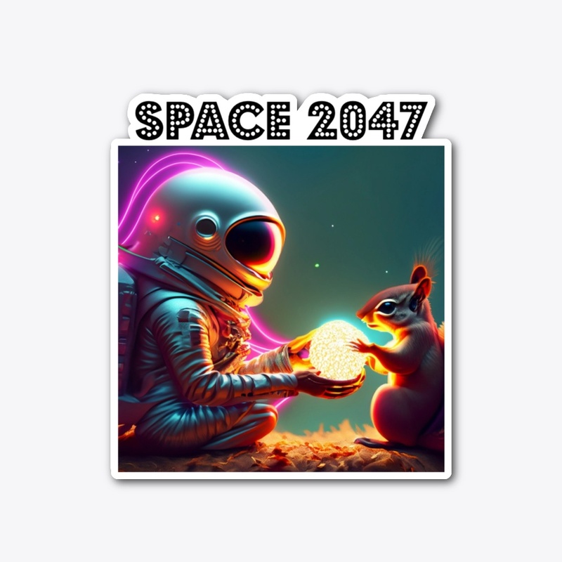 Spaceman and squirrel design
