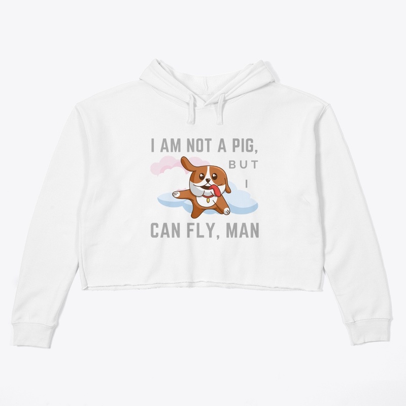 funny t-shirt i am not a pig i can fly