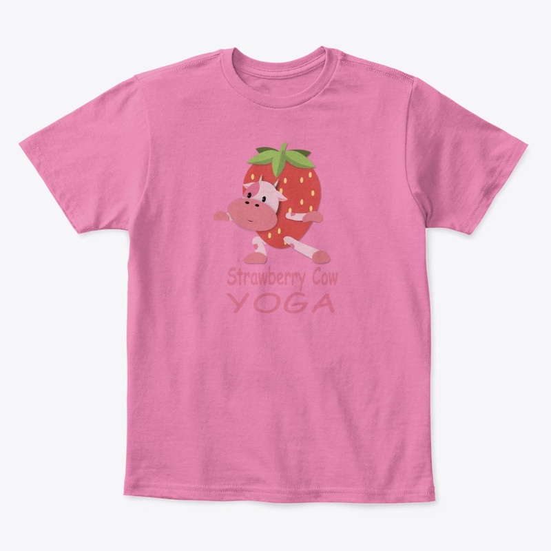 Strawberry cow yoga