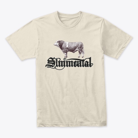 Simmental Shirt 1 Cream T-Shirt Front