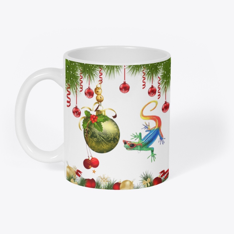 Christmas Ball With Lizard
