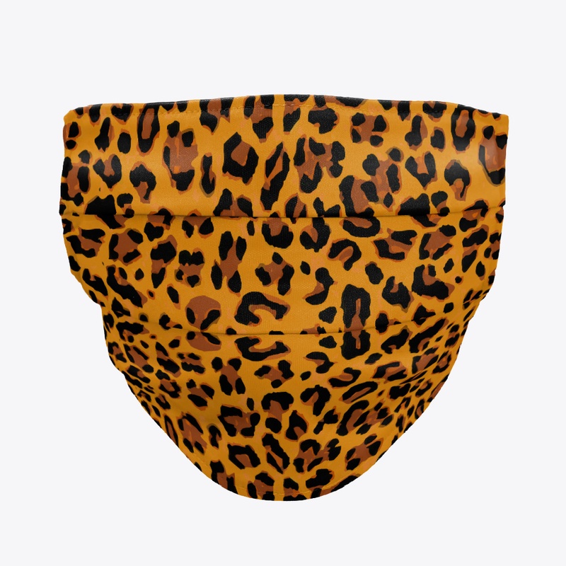 Orange and Brown Leopard Print
