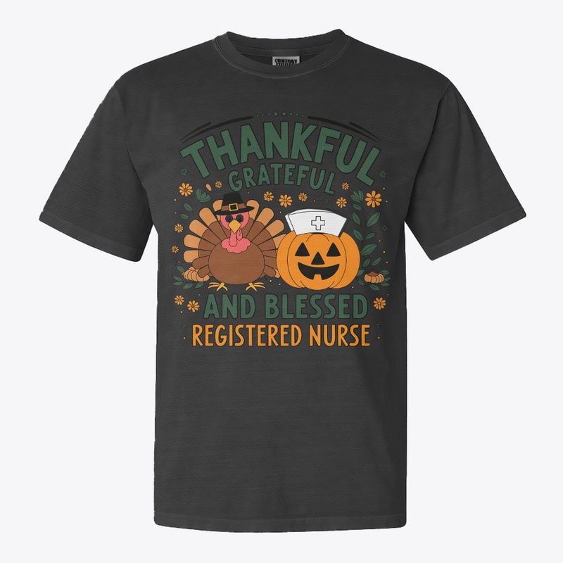 Thankful, Grateful, and Blessed T-shirt,