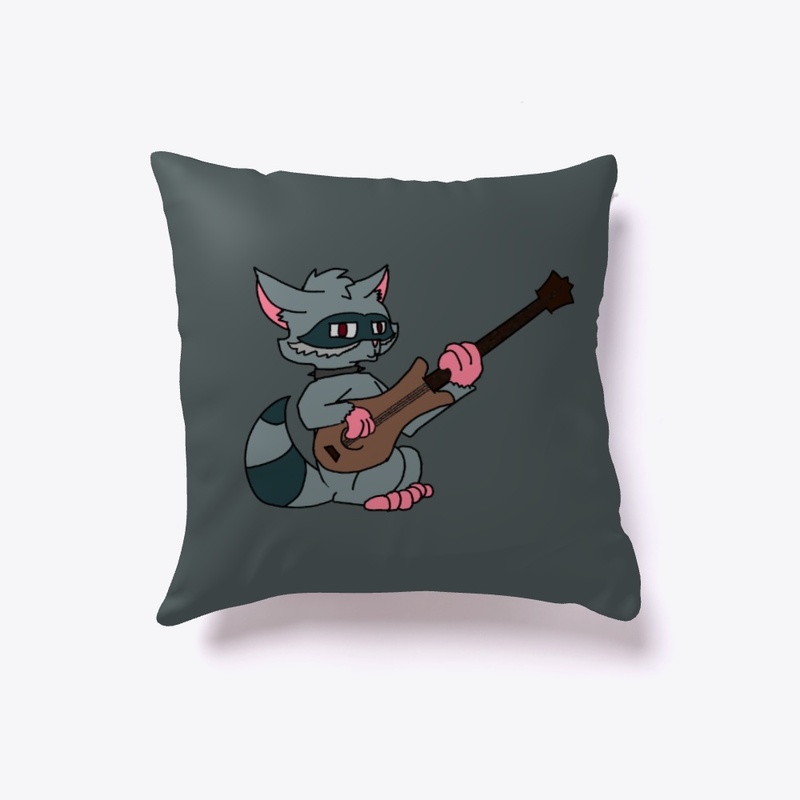 Raccoon With Guitar