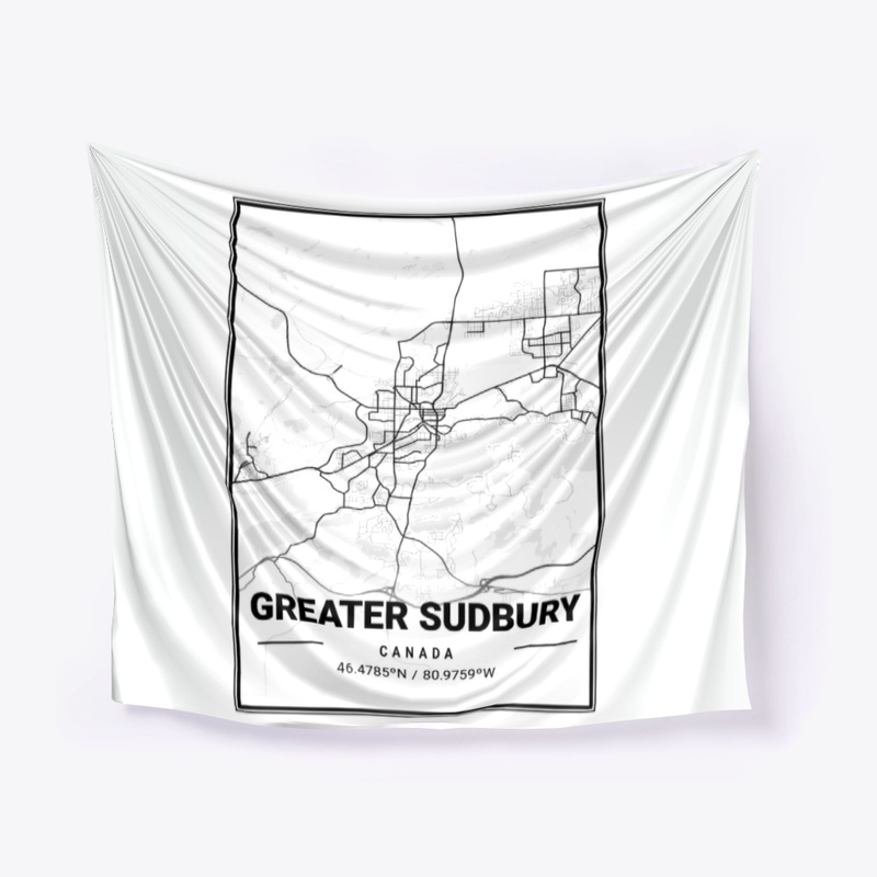 Greater Sudbury Light City Map
