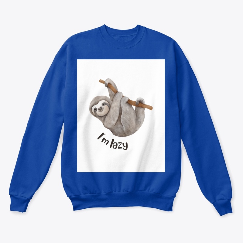 I AM LASY t shirt design 