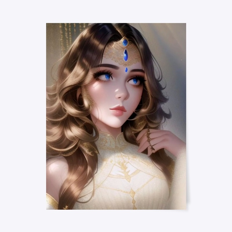 Anime Manga Themed Saphire Queen