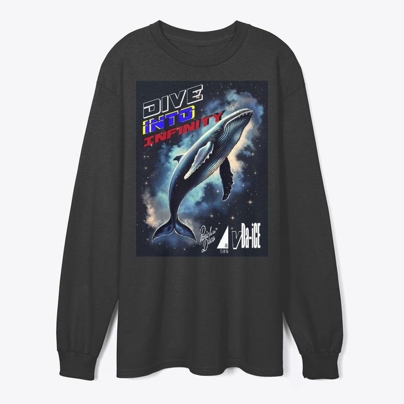 Dive Into Infinity Dark Whale LngSlevTee