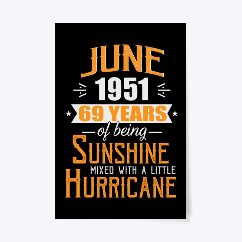 June 1951, 69 Years Anniversary Gift