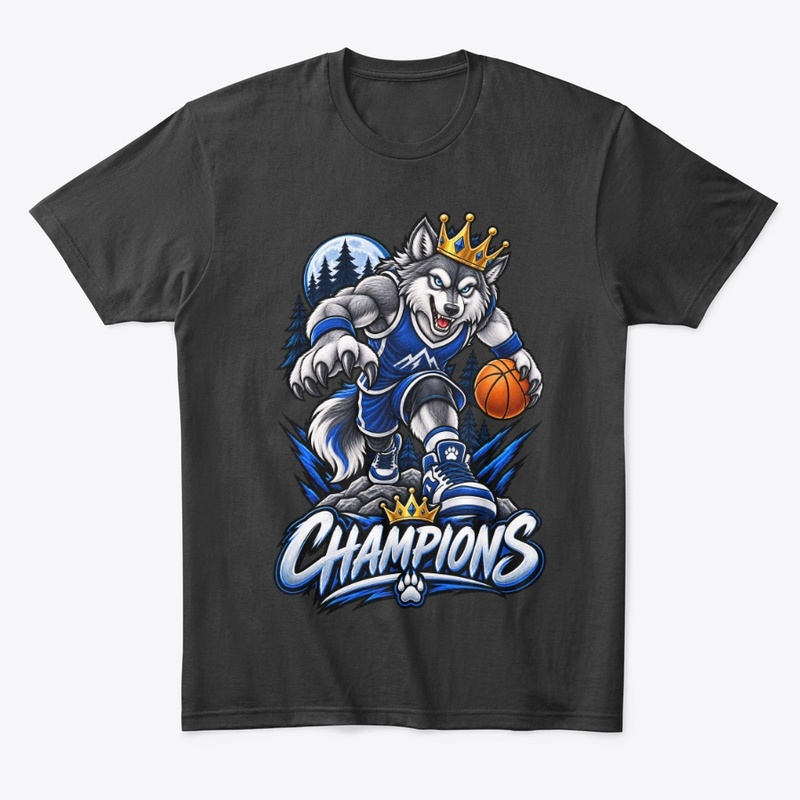 Champions Fierce Wolf Basketball Mascot 
