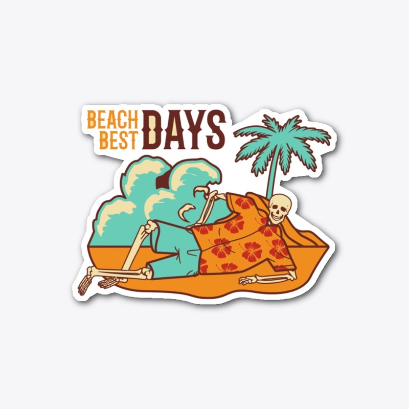 beach best days stickers 