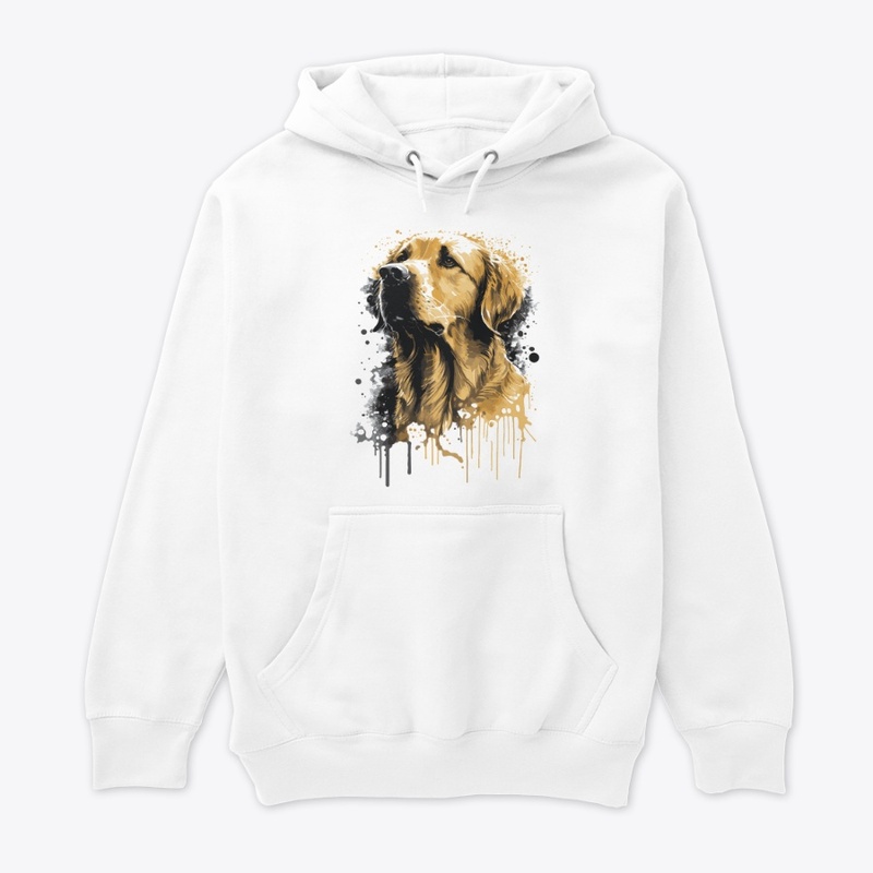 dog golden stily splash
