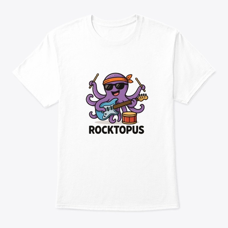 Rocktopus Funny Octopus Character