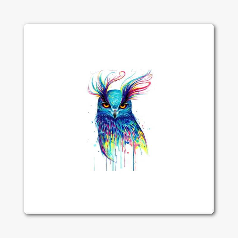 Multicolored Owl Tee 