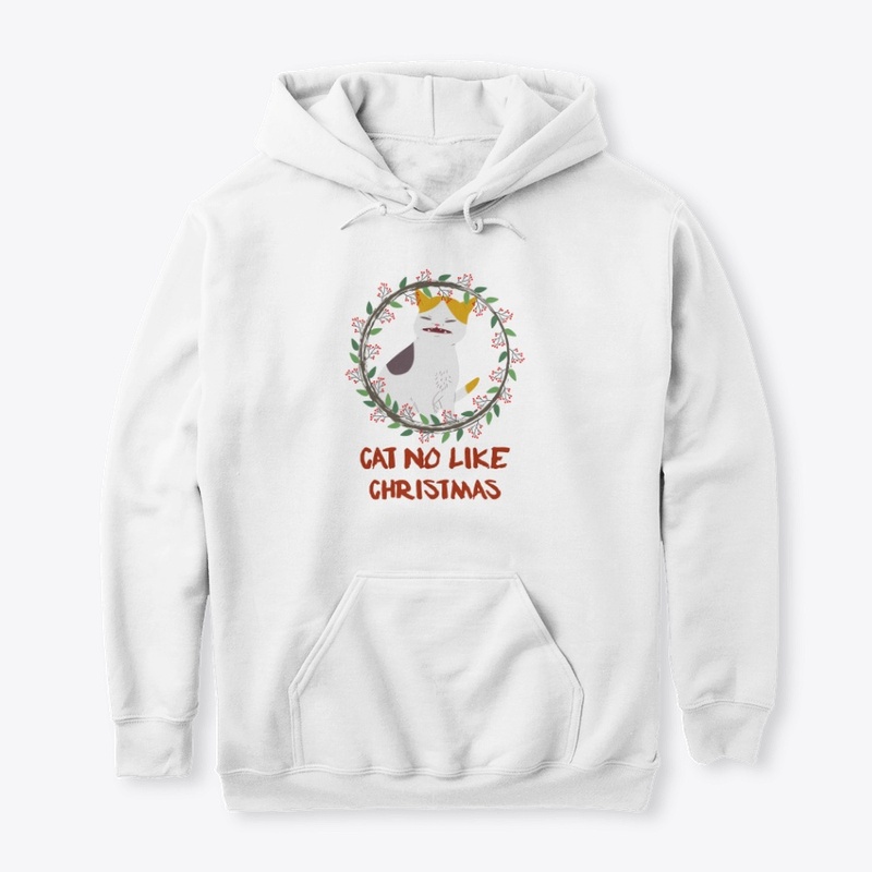 Cat No Like Christmas holiday tees