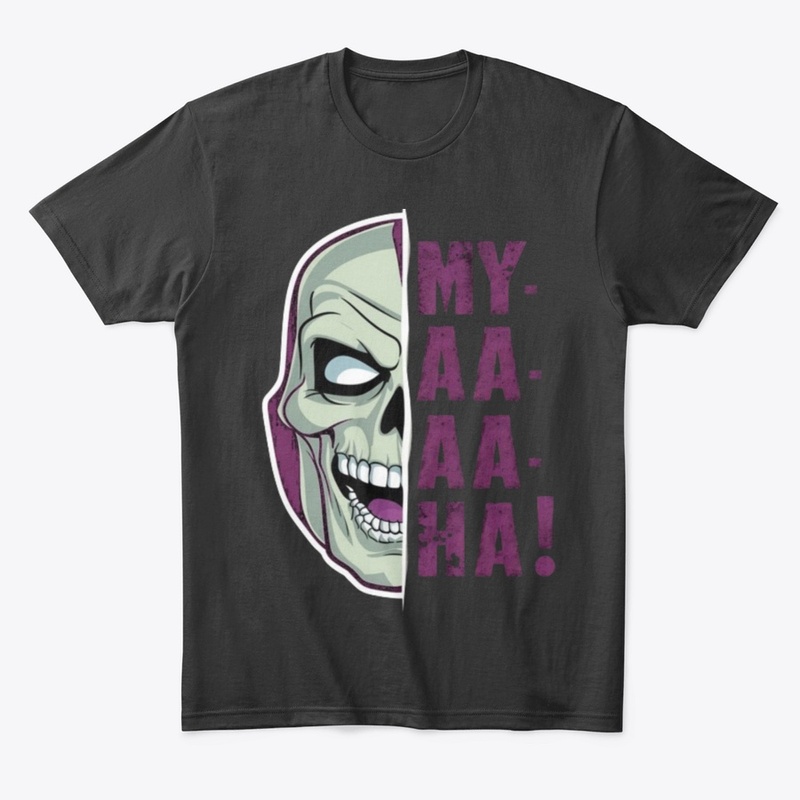 Funny Skeletor Gray Skull Evil Laughter 