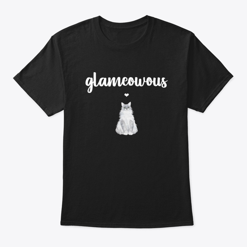 Glameowous Cat Design | Chic Cat Tee