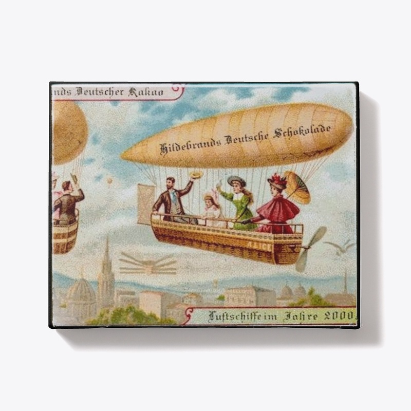 Futurist Airship German Chocolate Ad