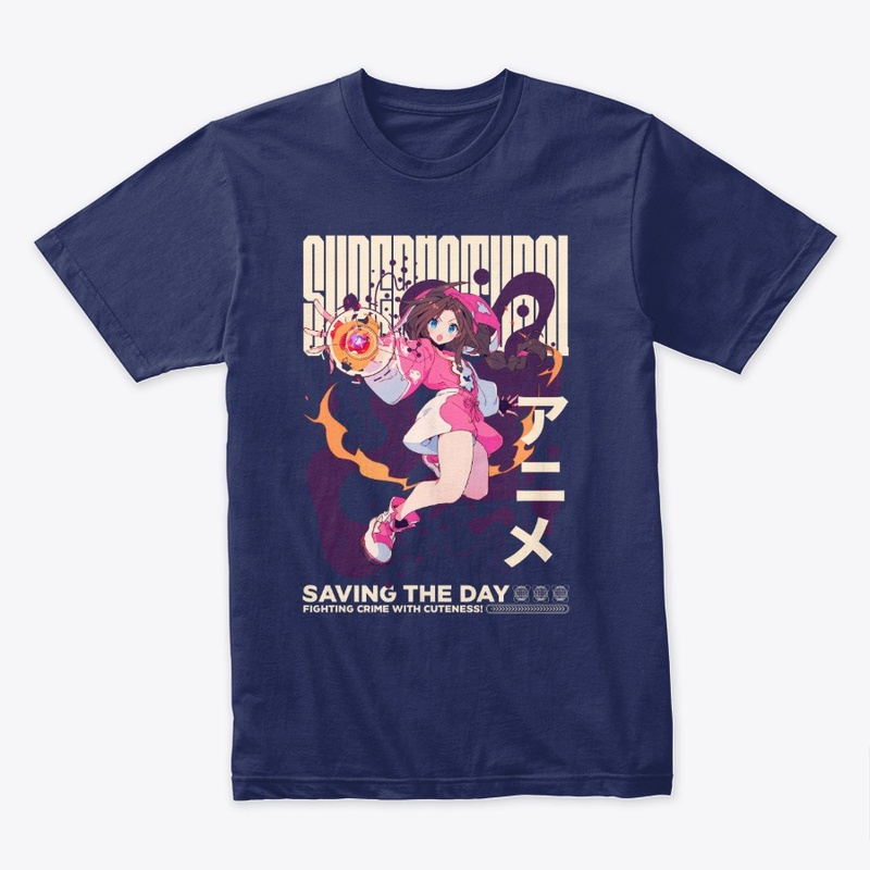 Superhero Anime Girl T-Shirt
