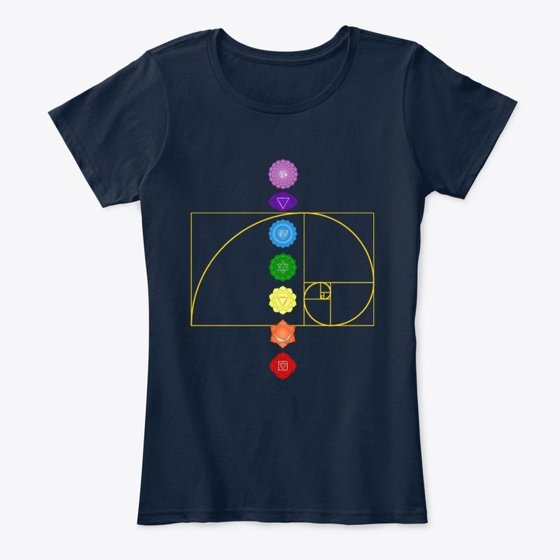 Fibonacci Golden Spiral 7 Chakras