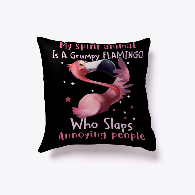 My spirit animal is a grumpy flamingo