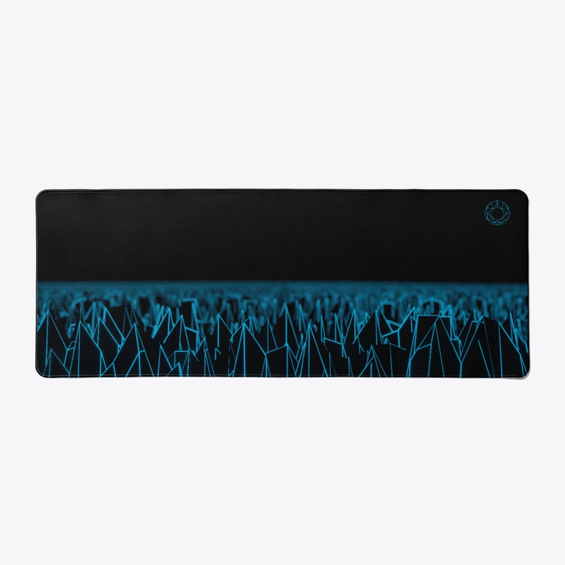 Light Blue Spiky Vaporwave Field