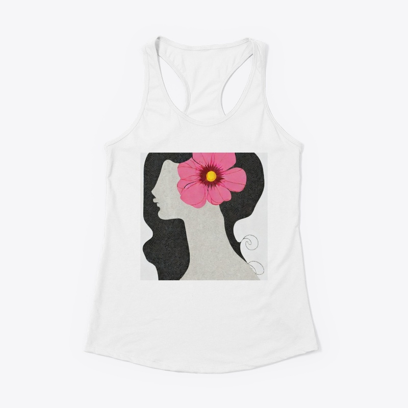 Pink floral lady