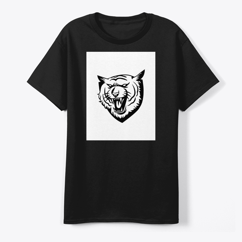 Minimalist Lion Tee – B&W Design
