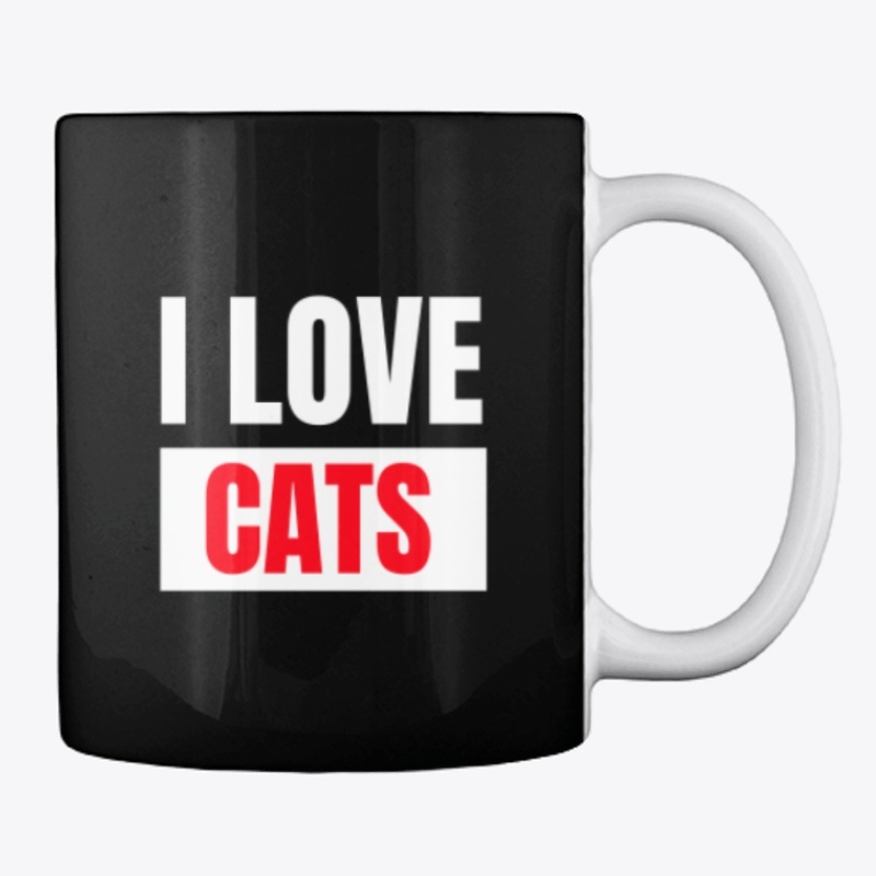 I LOVE CATS T SHIRT,GIFT FOR CAT LOVERS