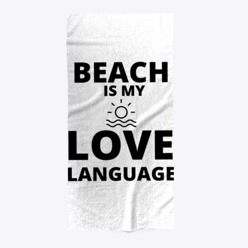 Beach is my love language funny summer q