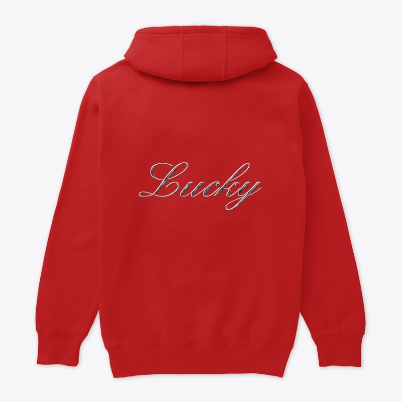 LUCKIER IN RED - PULLOVER HOODIE