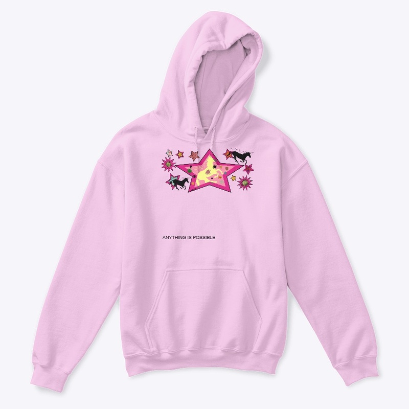 LITTLE GIRLS/BIG GIRLS UNICORN  HOODIE