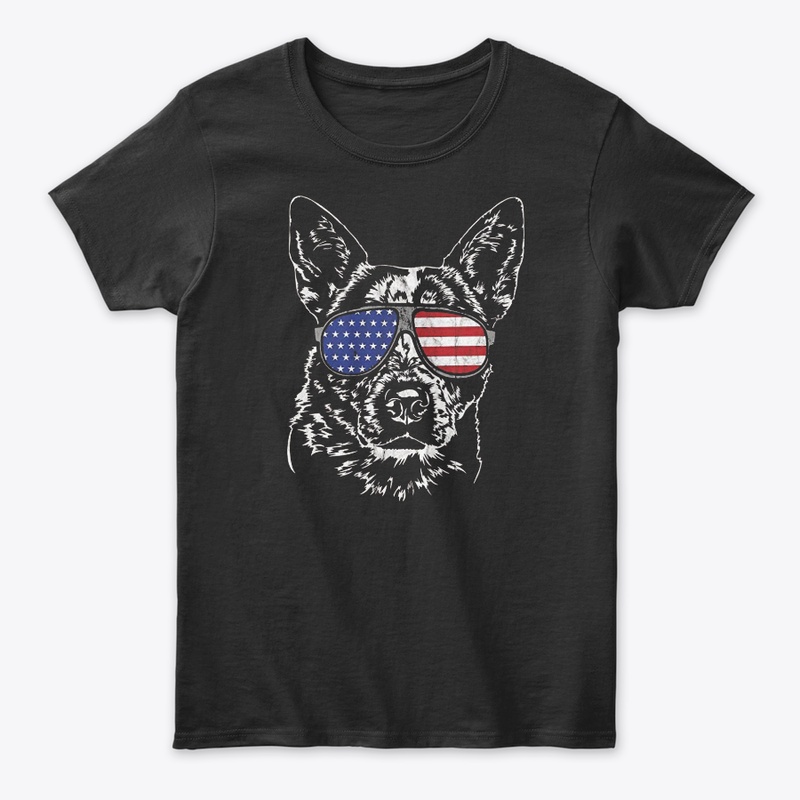 Cattle Dog America Flag
