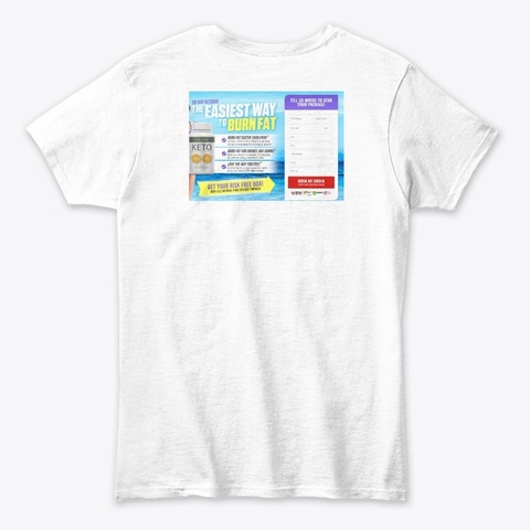 Vital Lean Keto Reviews 2021 White T-Shirt Back