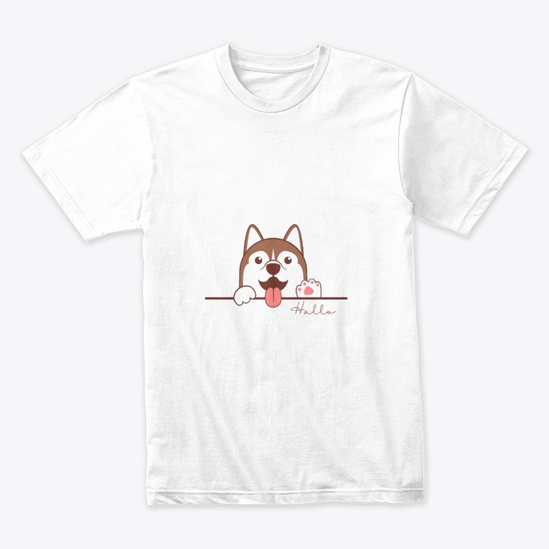 Brown Minimalist Cute Dog
