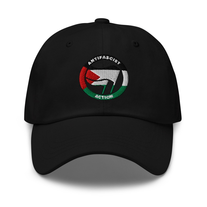 Antifa Logo Palestine Embroidered Cap