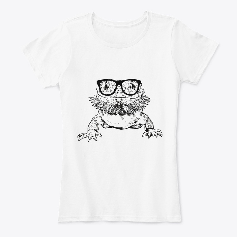 Bearded Dragon Nerdy Glasses Animal