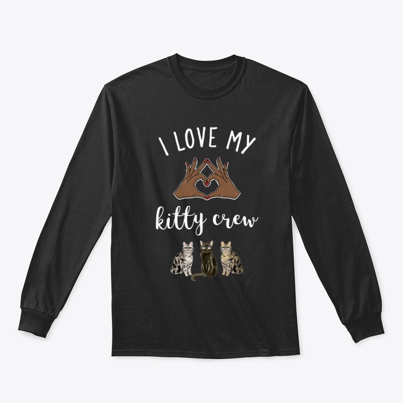 I Love My Kitty Crew Design 3 | Cat Tee 