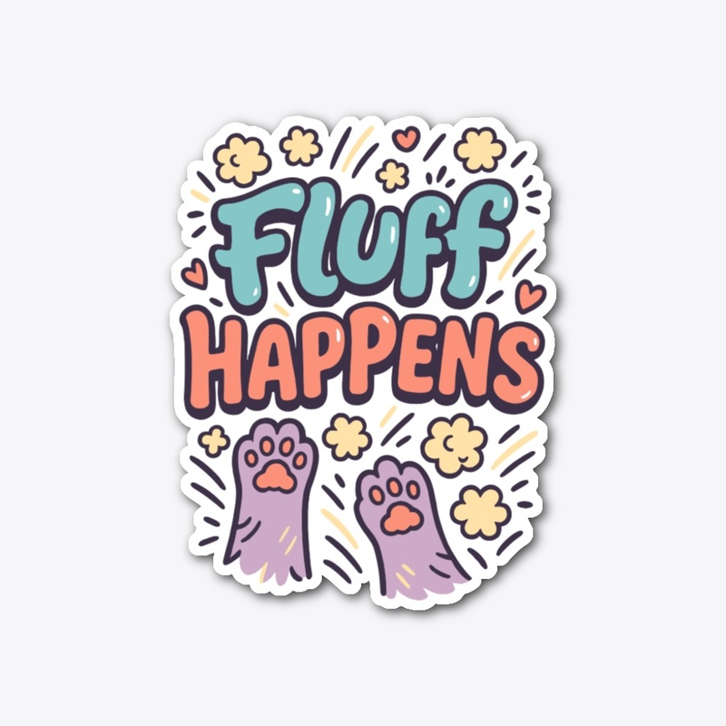 Fluff Happens – Maine Coon Cat Quote 