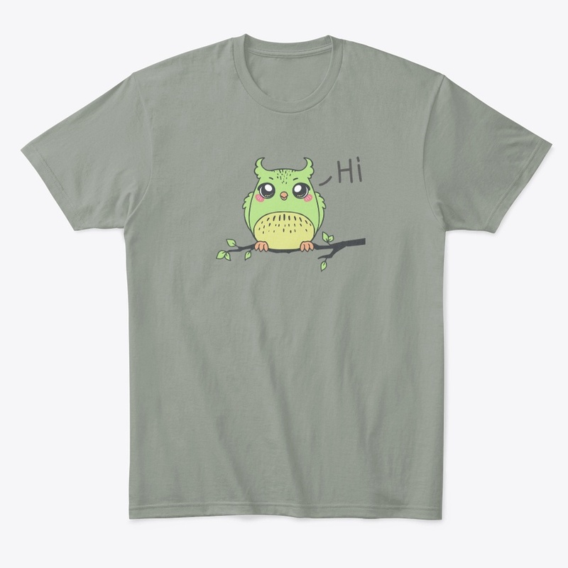 Owl Saying Hi Design