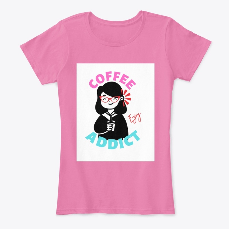 enjoy coffee addict t shirt