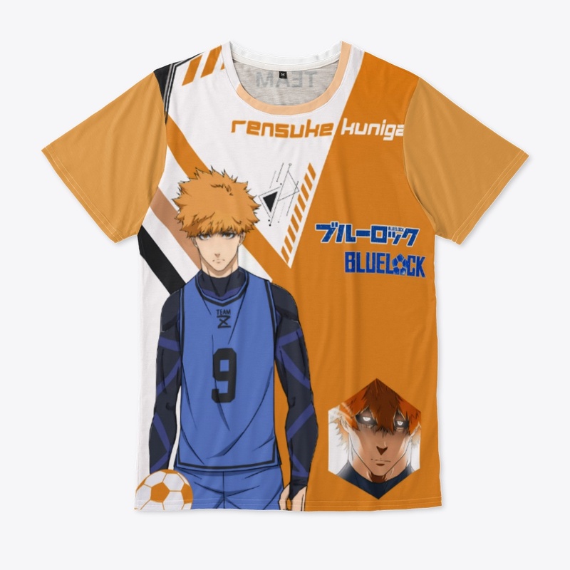 Rensuke kunigami full print t-shirt.