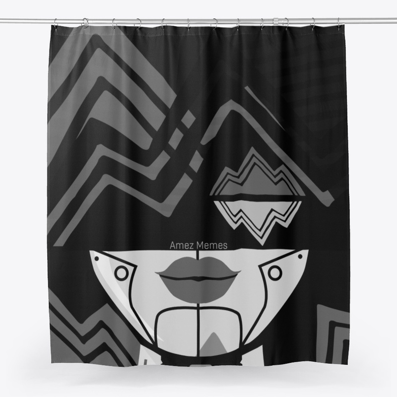 Black Gorgeous Lips Pattern 