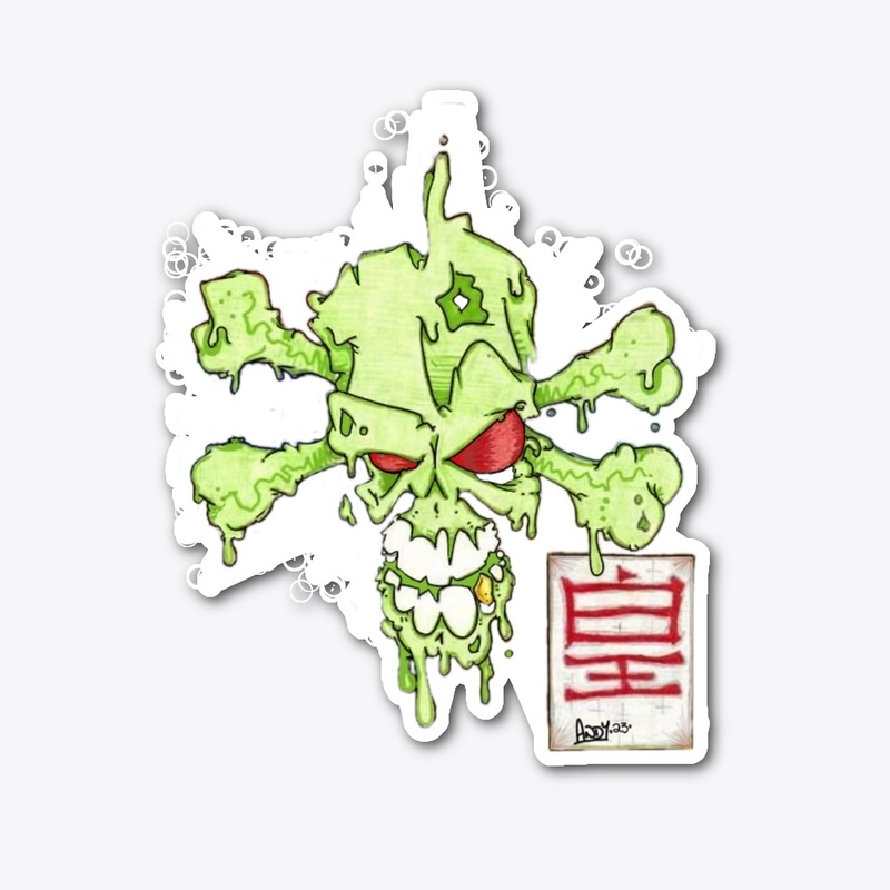 Cross bones graffiti 